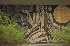 mosaic in Didube Exhibition Park