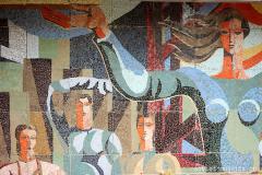 mosaic in Didube Exhibition Park